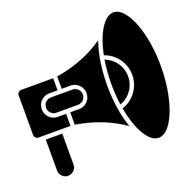 Diseño vectorial Estilo del icono del megáfono