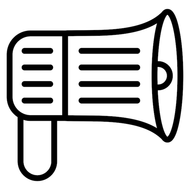 Diseño vectorial Estilo del icono del megáfono