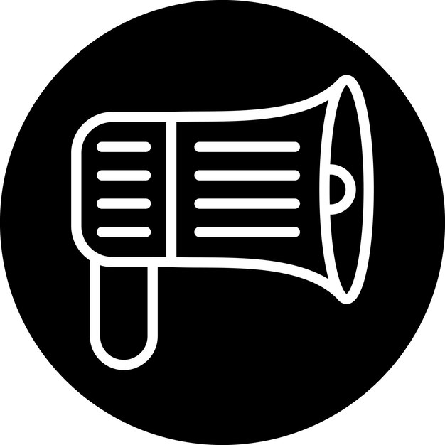Diseño vectorial Estilo del icono del megáfono