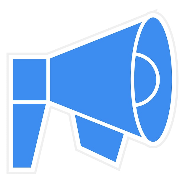Diseño vectorial Estilo del icono del megáfono