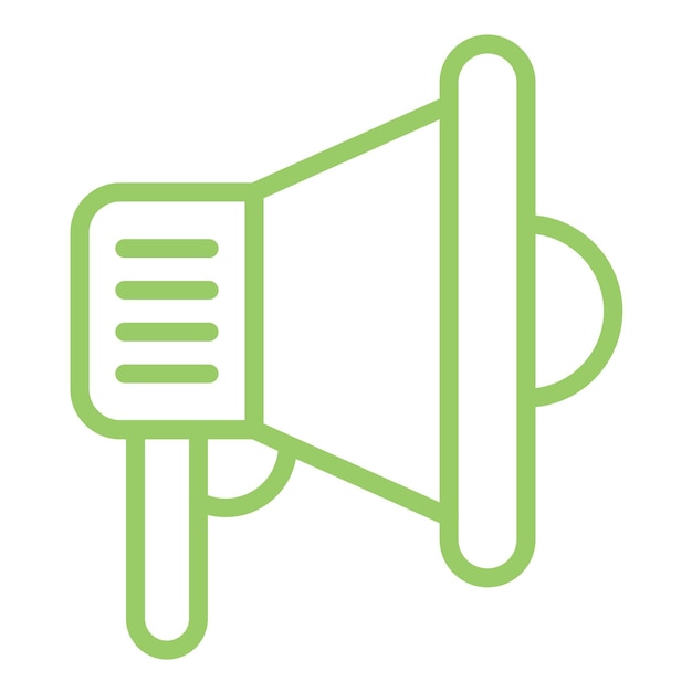 Diseño vectorial Estilo del icono del megáfono