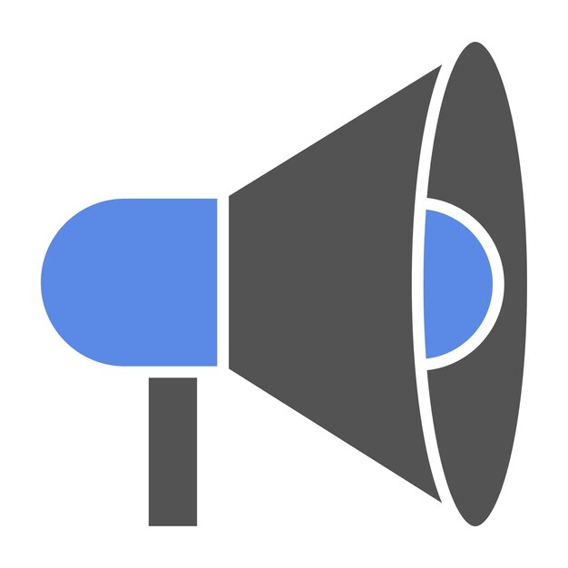Diseño vectorial Estilo del icono del megáfono
