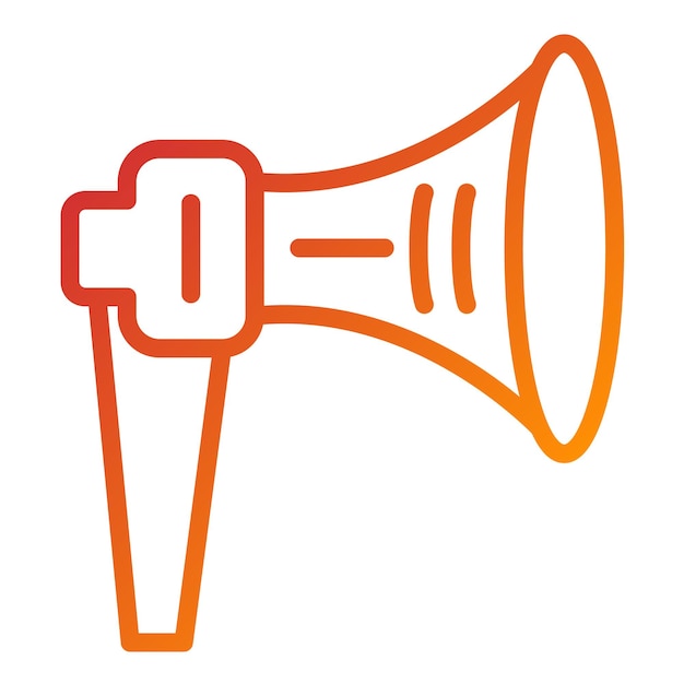 Diseño vectorial Estilo del icono del megáfono