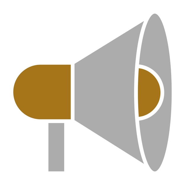 Diseño vectorial Estilo del icono del megáfono