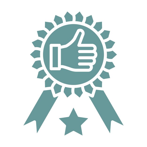 Diseño vectorial Estilo de icono mejor calificado