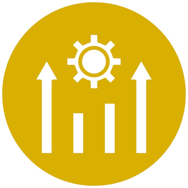 Diseño vectorial Estilo de icono de mejora continua