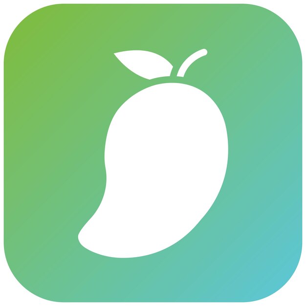 Diseño vectorial Estilo del icono de la melodía del mango