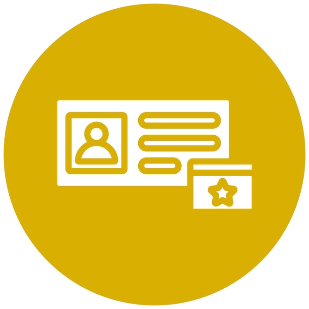 Diseño vectorial Estilo del icono de membresía mensual
