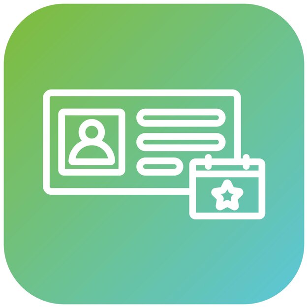 Diseño vectorial Estilo del icono de membresía mensual