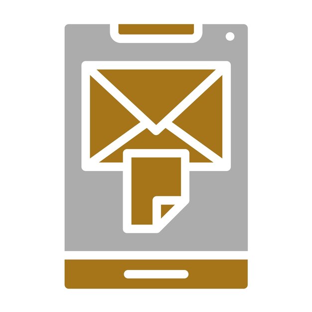 Diseño vectorial Estilo del icono de los mensajes de borrador