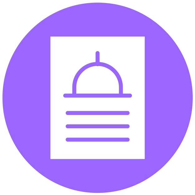 Diseño vectorial Estilo del icono del menú de autoservicio