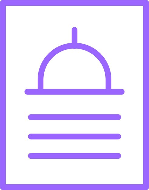 Diseño vectorial Estilo del icono del menú de autoservicio