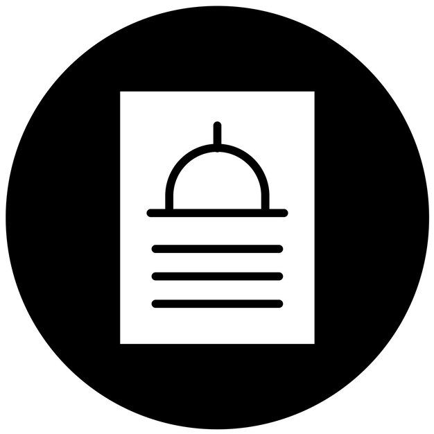 Diseño vectorial Estilo del icono del menú de autoservicio