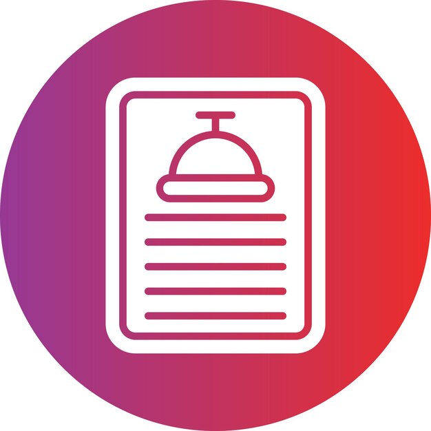 Diseño vectorial Estilo del icono del menú diario