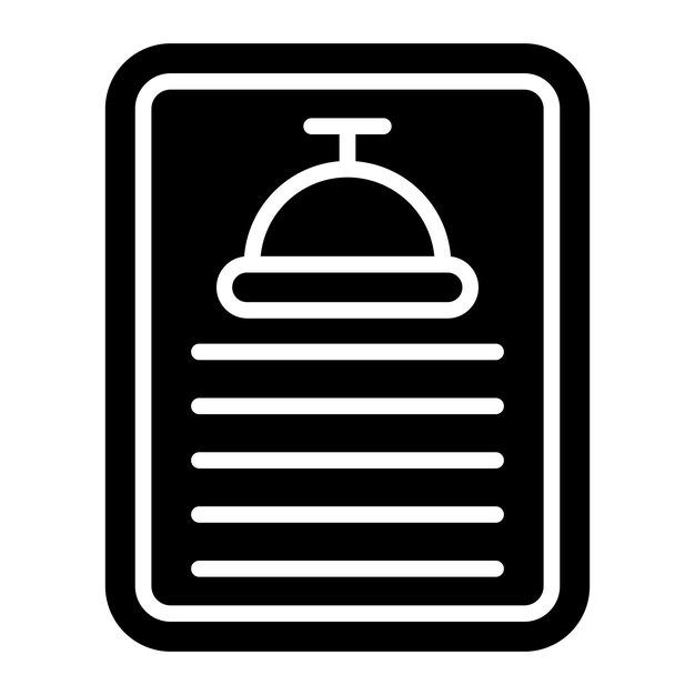 Diseño vectorial Estilo del icono del menú diario