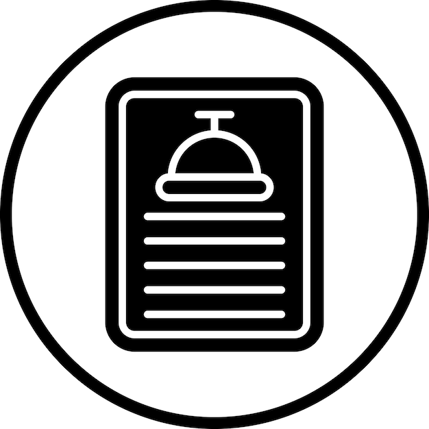 Diseño vectorial Estilo del icono del menú diario