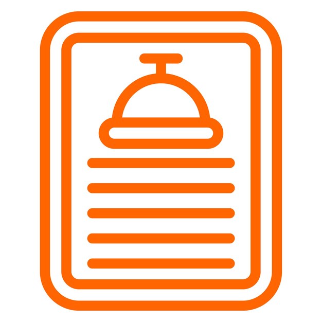 Diseño vectorial Estilo del icono del menú diario