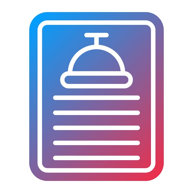 Diseño vectorial Estilo del icono del menú diario
