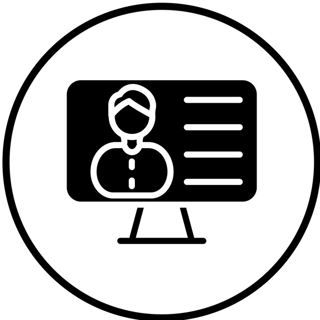 Diseño vectorial Estilo del icono del menú del usuario