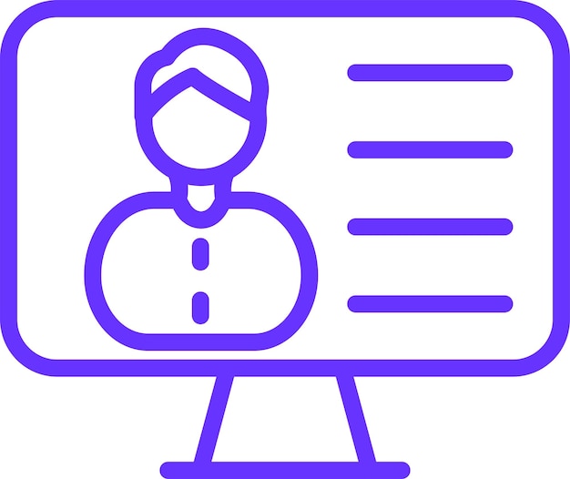 Diseño vectorial Estilo del icono del menú del usuario