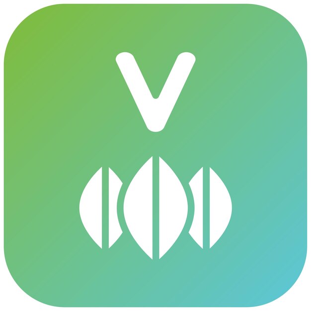 Diseño vectorial Estilo del icono del menú vegano