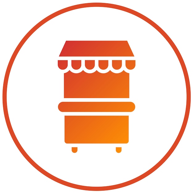 Diseño vectorial Estilo de icono del mercado callejero