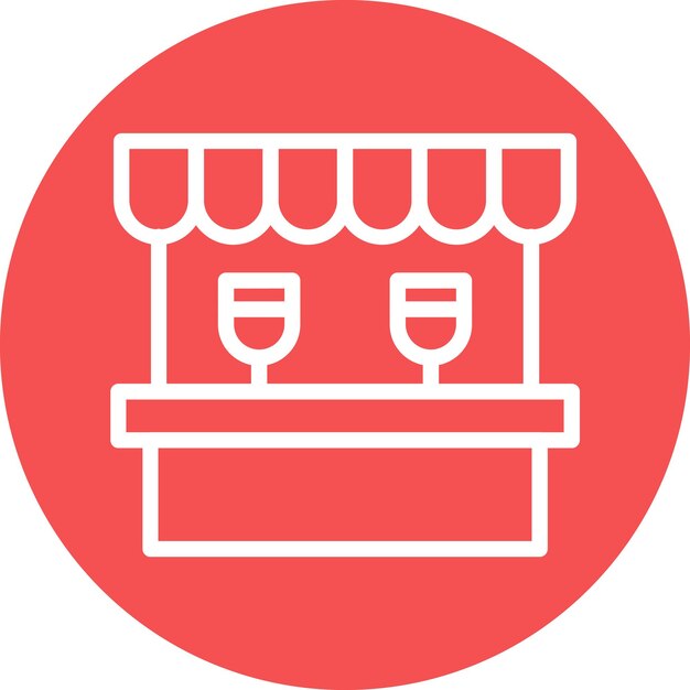 Diseño vectorial Estilo de icono del mercado libre