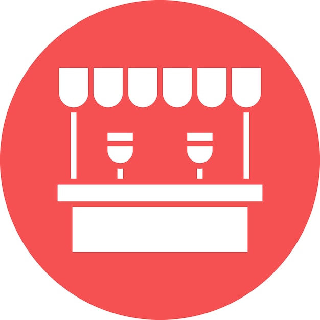 Diseño vectorial Estilo de icono del mercado libre