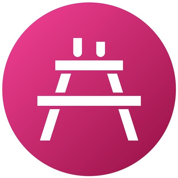Diseño vectorial Estilo del icono de la mesa al aire libre