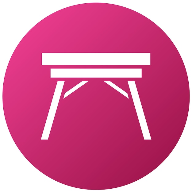Diseño vectorial Estilo del icono de la mesa de café industrial