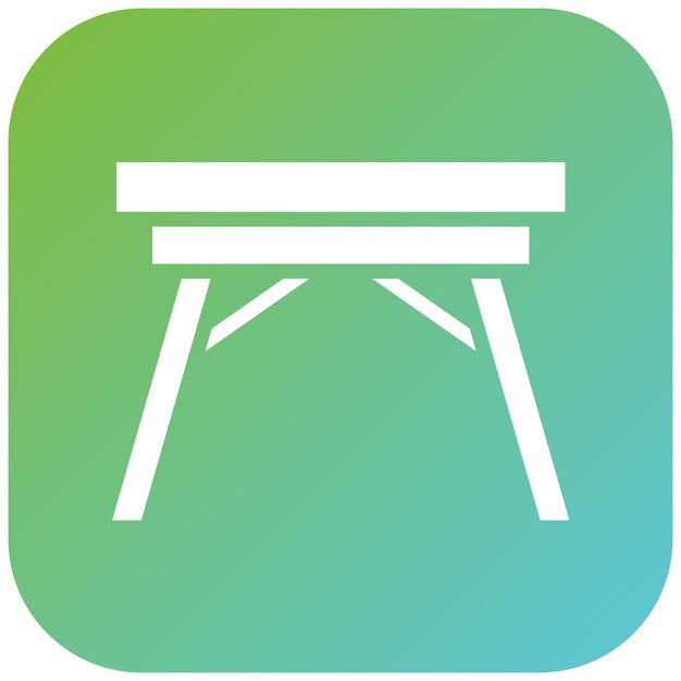 Diseño vectorial Estilo del icono de la mesa de café industrial