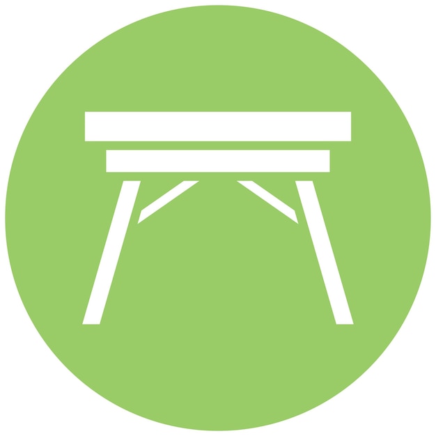 Diseño vectorial Estilo del icono de la mesa de café industrial