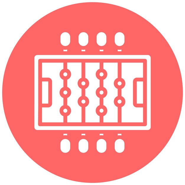 Diseño vectorial Estilo del icono de la mesa de fútbol