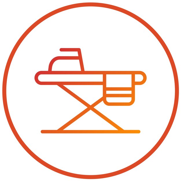Diseño vectorial Estilo del icono de la mesa de hierro