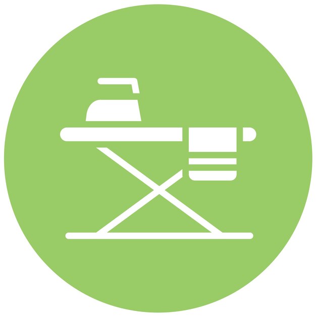 Diseño vectorial Estilo del icono de la mesa de hierro