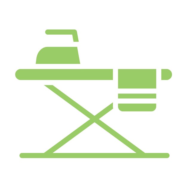 Diseño vectorial Estilo del icono de la mesa de hierro