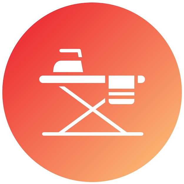Diseño vectorial Estilo del icono de la mesa de hierro