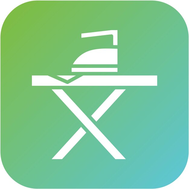 Diseño vectorial Estilo del icono de la mesa de hierro