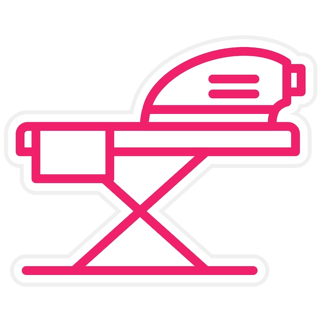 Diseño vectorial Estilo del icono de la mesa de hierro