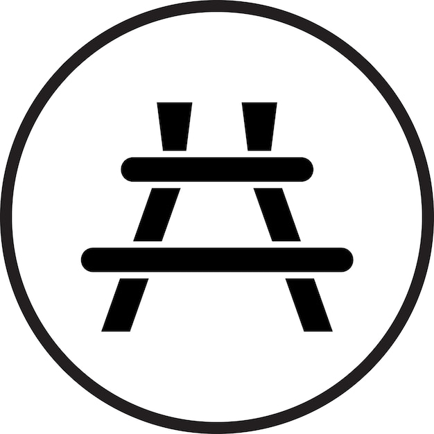 Diseño vectorial Estilo del icono de la mesa de picnic