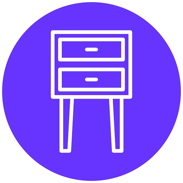 Diseño vectorial Estilo del icono de la mesa telefónica