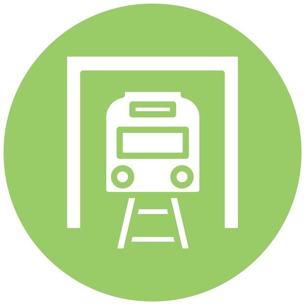 Diseño vectorial Estilo de icono de metro