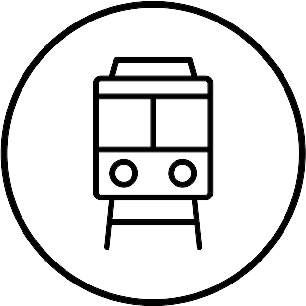 Diseño vectorial Estilo del icono del metro