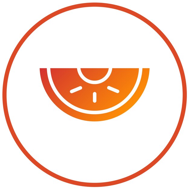 Diseño vectorial estilo de icono de mezcla de melón
