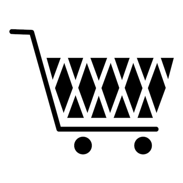 Diseño vectorial del estilo del icono de mi carrito