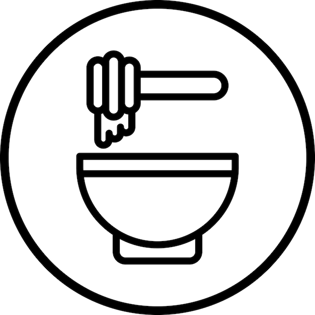 Diseño vectorial Estilo del icono de miel