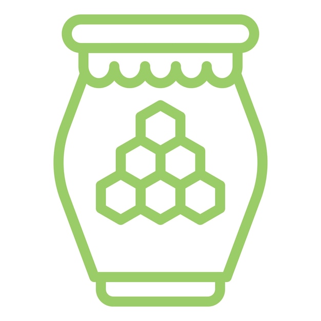 Diseño vectorial Estilo del icono de miel