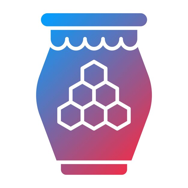 Diseño vectorial Estilo del icono de miel