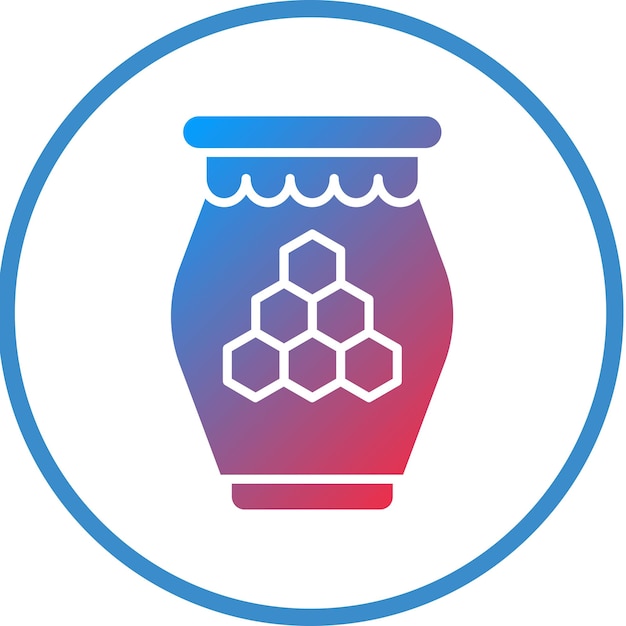 Diseño vectorial Estilo del icono de miel