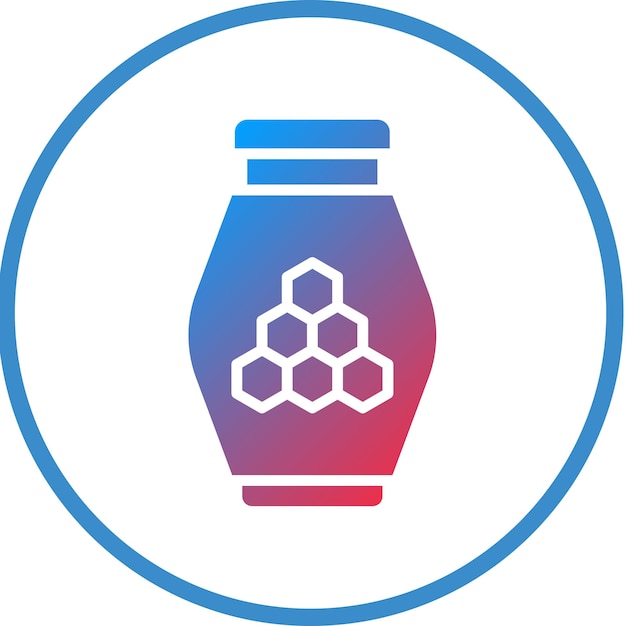 Diseño vectorial Estilo del icono de miel